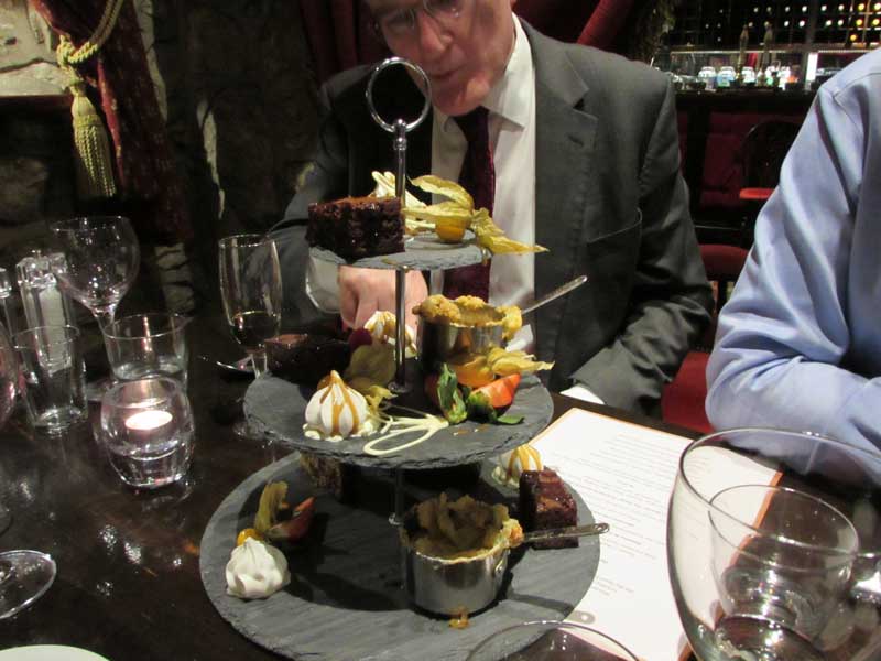Wine and food tasting evening at the Copper Horse, March 2015