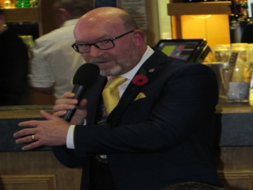 Chairman explains latest NHS innovation. The drive-in pharmacy!